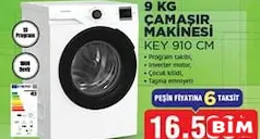 KEYSMART KEY 910 CM 9 KG ÇAMAŞIR MAKİNESİ